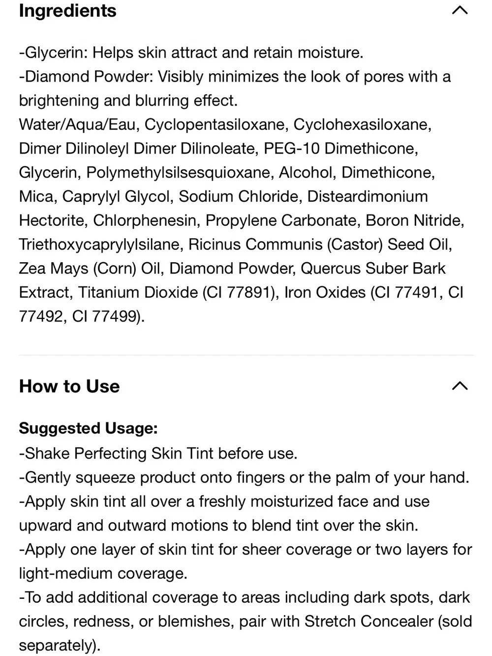 Glossier perfecting skin